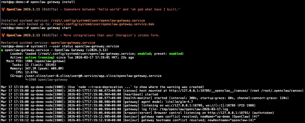 Install gateway service