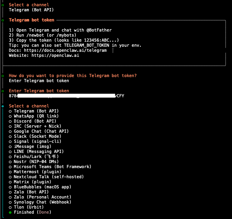 Enter Your Telegram Bot Token